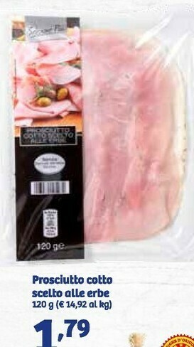 In'S Mercato Prosciutto cotto scelto alle erbe offerta