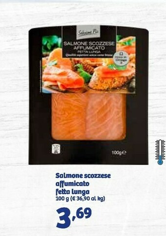 In'S Mercato Salmone scozzese affumicato fetta lunga offerta
