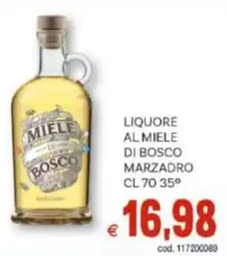 Vivo Supermercati Liquore al miele di bosco MADI BOSCO MARZADRO CL 70 35° offerta