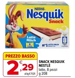 Iperal Snack NESQUIK NESTLÈ latte 8 pezzi offerta