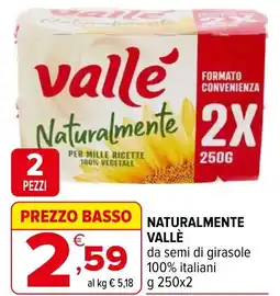 Iperal NATURALMENTE VALLÈ da semi di girasole 100% italiani offerta