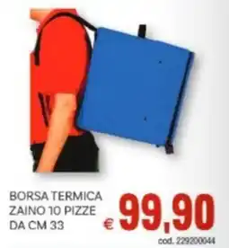Vivo Supermercati Borsa termica zaino 10 pizze da cm 33 offerta