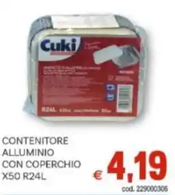 Vivo Supermercati Cuki Contenitore alluminio con coperchio X50 R24L offerta