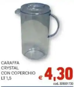 Vivo Supermercati Caraffa crystal con coperchio offerta
