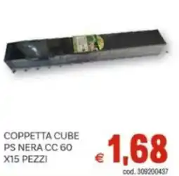 Vivo Supermercati Coppetta cube ps nera cc 60 x15 pezzi offerta