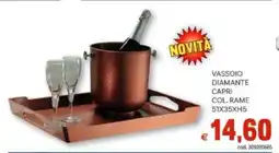 Vivo Supermercati Vassoio diamante capri col. rame 51x35xH5 offerta