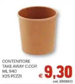 Vivo Supermercati Contenitore take away c.cop. x25 pezzi offerta