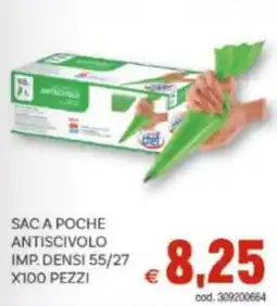 Vivo Supermercati SAC a poche antiscivolo imp. densi 55/27 x100 pezzi offerta