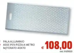 Vivo Supermercati Pala alluminio asse per pizza a metro m/forato 40x70 offerta