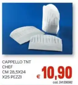 Vivo Supermercati Cappello tnt chef cm 28,5x24 x25 pezzi offerta