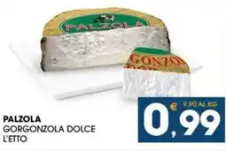 SeBón Supermercati Palzola gorgonzola dolce l'etto offerta