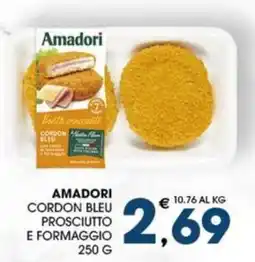 SeBón Supermercati Amadori cordon bleu prosciutto e formaggio offerta
