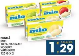 SeBón Supermercati Nestle mio 100% naturale yogurt vari gusti offerta