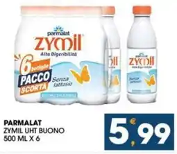 SeBón Supermercati Parmalat zymil UHT buono offerta