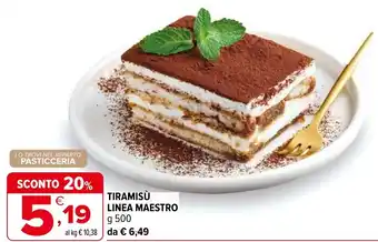 Iperal Tiramisù linea maestro offerta