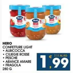 SeBón Supermercati Hero confetture light offerta