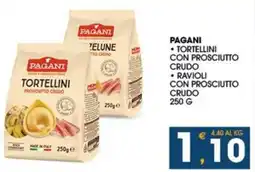 SeBón Supermercati Pagani tortellini con prosciutto offerta