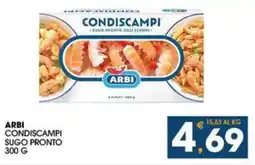 SeBón Supermercati Arbi condiscampi sugo pronto offerta