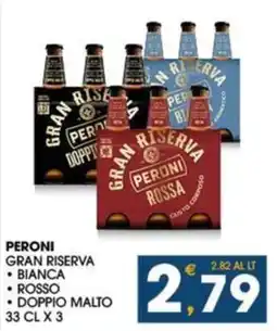 SeBón Supermercati Peroni gran riserva offerta