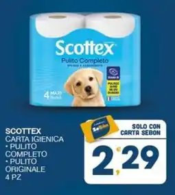 SeBón Supermercati Scottex carta igienica offerta
