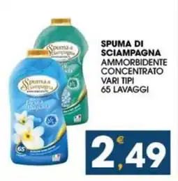 SeBón Supermercati Spuma di sciampagna ammorbidente concentrato vari tipi offerta