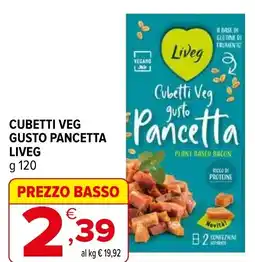 Iperal Cubetti veg gusto pancetta LIVEG offerta