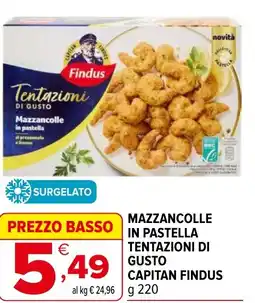 Iperal Mazzancolle in pastella tentazioni di gusto capitan FINDUS offerta