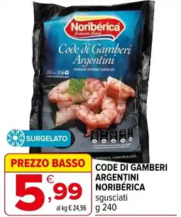 Iperal Code di gamberi argentini NORIBÉRICA offerta