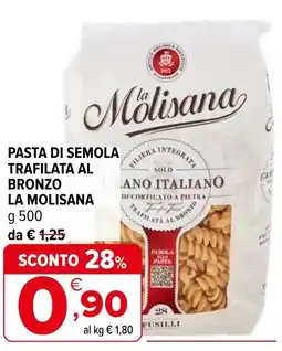 Iperal Pasta di semola trafilata al bronzo LA MOLISANA offerta