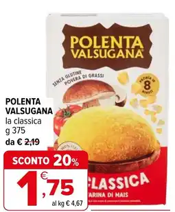Iperal Polenta VALSUGANA offerta