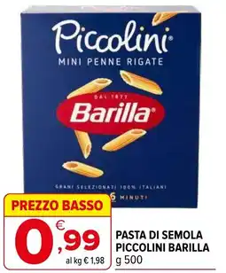 Iperal Pasta di semola piccolini BARILLA offerta