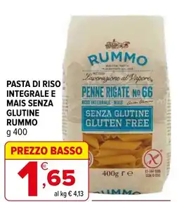 Iperal Pasta di riso integrale e mais senza glutine RUMMO offerta
