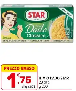Iperal Il mio dado STAR 20 dadi offerta