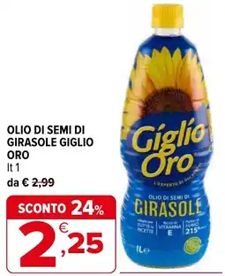 Iperal Olio di semi di girasole GIGLIO ORO offerta