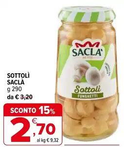 Iperal Sottolì SACLÀ offerta