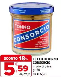 Iperal Filetti di tonno CONSORCIO offerta