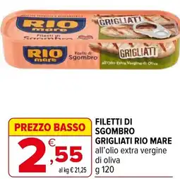 Iperal Filetti di sgombro grigliati RIO MARE offerta