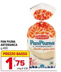 Iperal Pan piuma ARTEBIANCA offerta