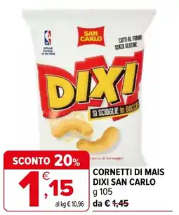 Iperal Cornetti di mais dixi SAN CARLO offerta