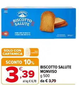 Iperal Biscotto salute MONVISO offerta