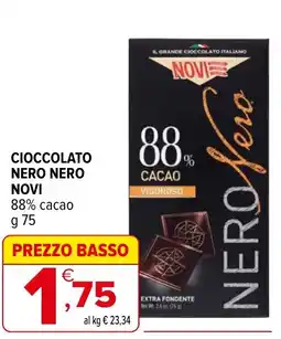 Iperal Cioccolato nero nero NOVI offerta