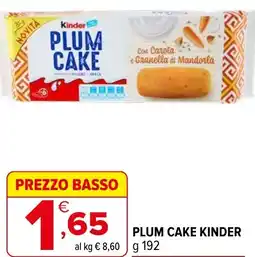 Iperal Plum cake KINDER offerta