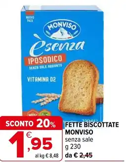Iperal Fette biscottate MONVISO offerta