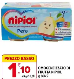 Iperal Omogeneizzato di frutta NIPIOL offerta