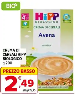 Iperal Crema di cereali hipp biologico offerta