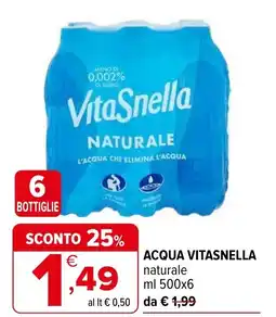 Iperal Acqua VITASNELLA offerta