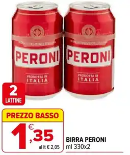 Iperal Birra PERONI offerta