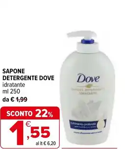 Iperal Sapone detergente DOVE offerta