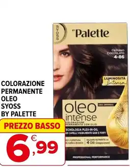 Iperal Colorazione permanente oleo syoss BY PALETTE offerta