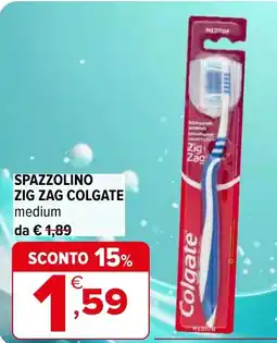 Iperal Spazzolino zig zag COLGATE offerta